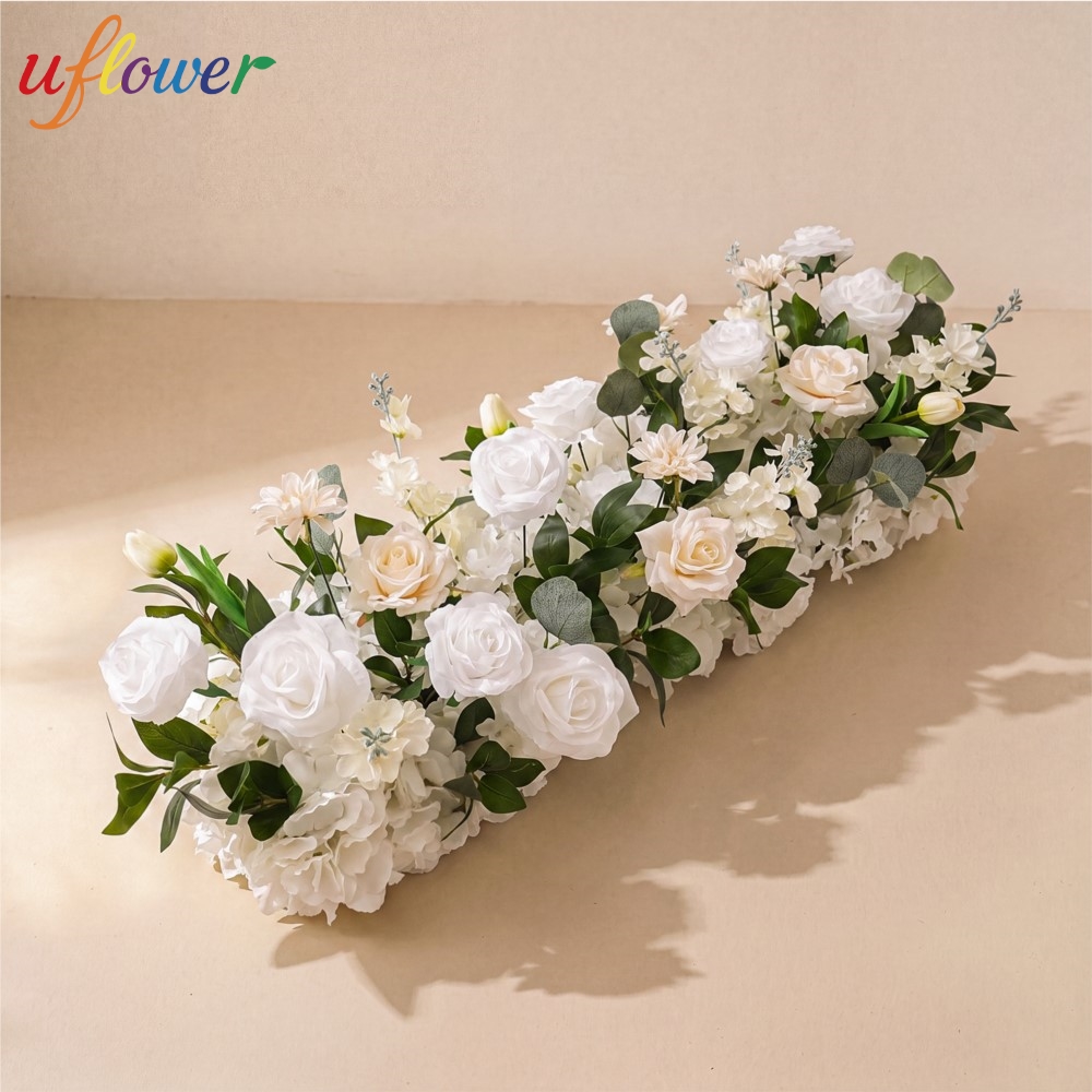 Flower Wall Panel - Искусственная цветочная гирлянда Uflower Rose Greenery,