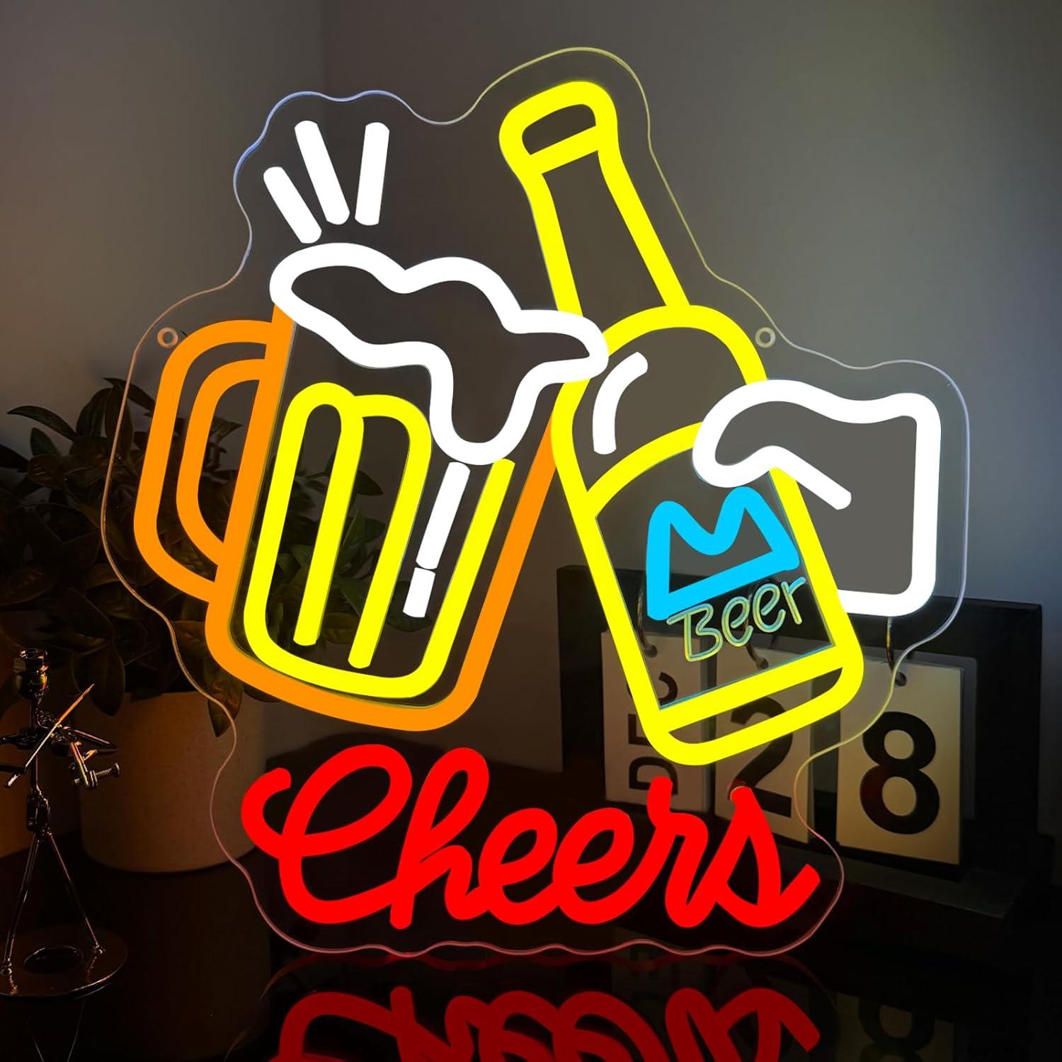 Neon Sign Party - Неоновая вывеска «Cheers Beer» с регулируемой