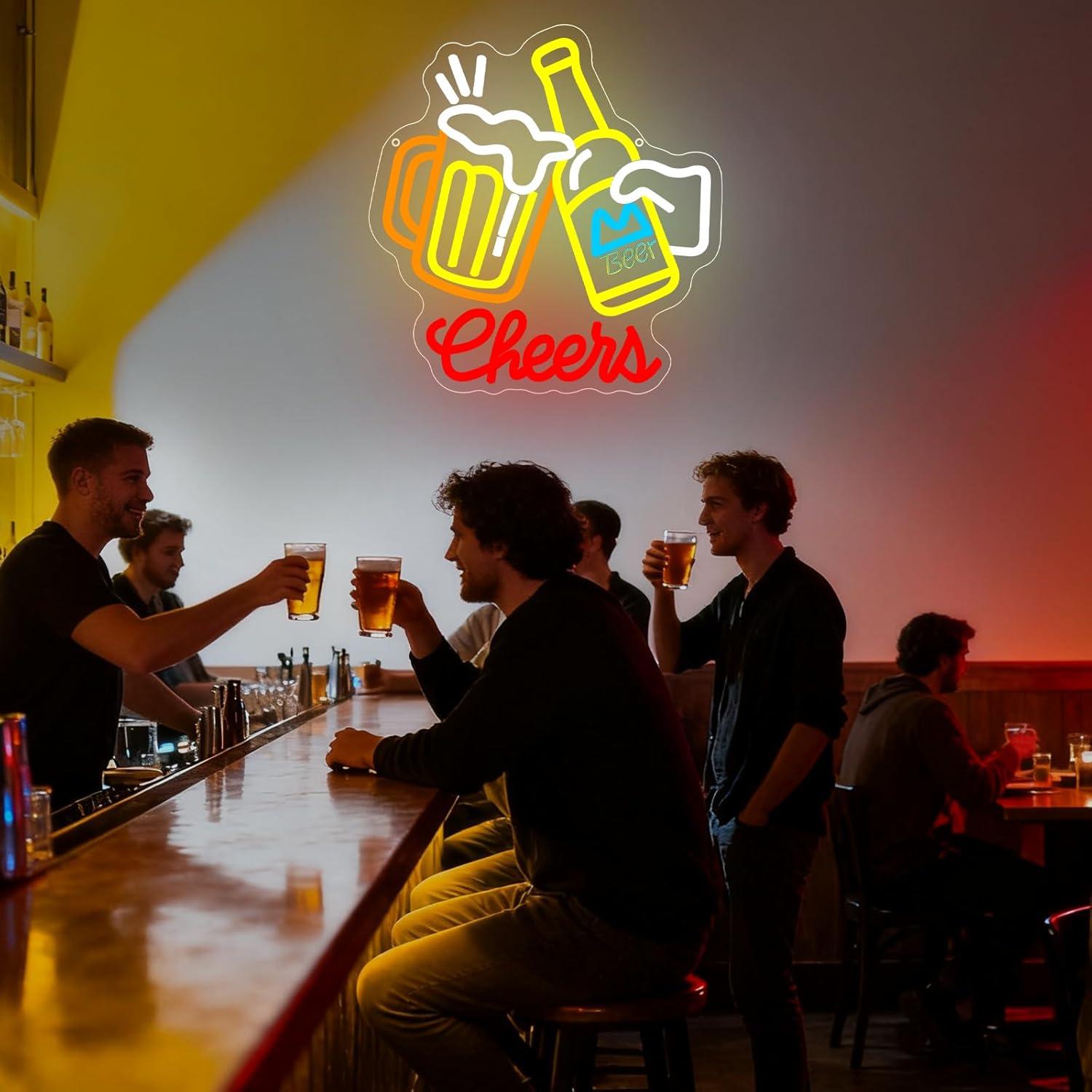 Неоновая вывеска «Cheers Beer» – обзор и цена Neon Sign Party